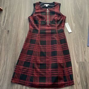 NWT London Times Dress Size 6 Black and Red